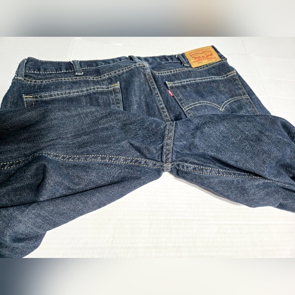 Levis 559 Jeans Men Big & Tall 40 x 32 Relaxed Straight Fit Dark Wash Classic - Picture 8 of 12